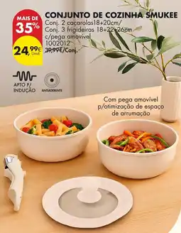 Pingo Doce Conjunto de cozinha smukee promoção