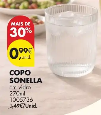 Pingo Doce Copo sonella promoção