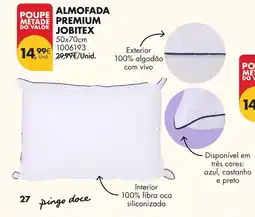 Pingo Doce Almofada premium jobitex promoção