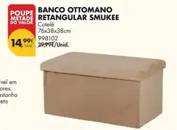 Pingo Doce Banco ottomano retangular smukee promoção