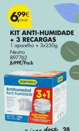 Pingo Doce Kit anti-humidade + 3 recargas promoção
