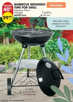Pingo Doce Barbecue redondo time for grill promoção