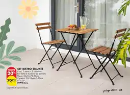 Pingo Doce Set bistro smukee promoção