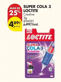 Pingo Doce Super cola 3 loctite promoção
