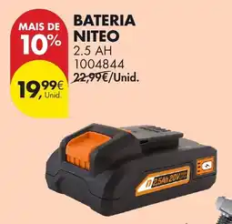 Pingo Doce Bateria niteo 2.5 AH promoção