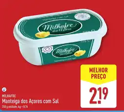 ALDI MILHAFRE Manteiga dos Açores com Sal promoção