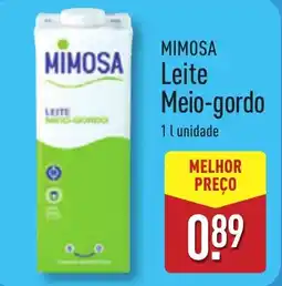 ALDI MIMOSA Leite Meio-gordo promoção