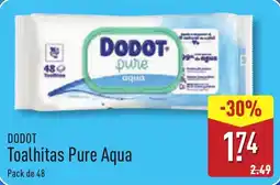 ALDI DODOT Toalhitas Pure Aqua promoção
