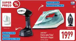 ALDI AMBIANO Ferro sem Fios/ Vertical a Vapor promoção