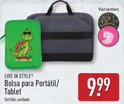 ALDI LIVE IN STYLE Bolsa para Portátil/ Tablet Sortido; unidade promoção