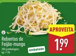 ALDI Rebentos de Feijão-mungo promoção