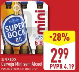 ALDI SUPER BOCK Cerveja Mini sem Álcool promoção