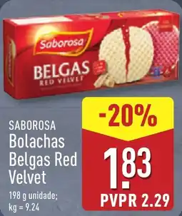 ALDI SABOROSA Bolachas Belgas Red Velvet promoção