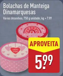 ALDI Bolachas de Manteiga Dinamarquesas promoção