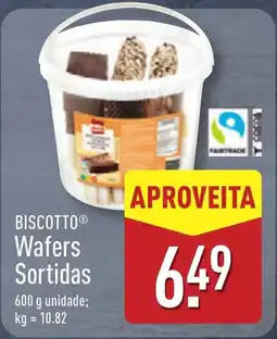 ALDI BISCOTTO Wafers Sortidas promoção