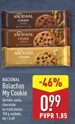 ALDI NACIONAL Bolachas My Cookie promoção