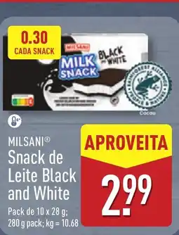 ALDI MILSANI Snack de Leite Black and White promoção