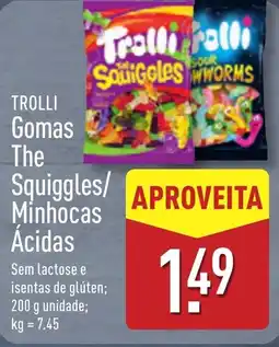 ALDI TROLLI Gomas The Squiggles/ Minhocas Ácidas promoção