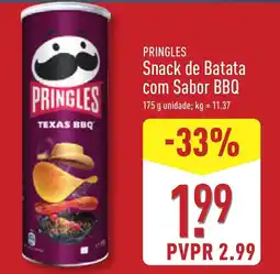 ALDI PRINGLES Snack de Batata com Sabor BBQ promoção