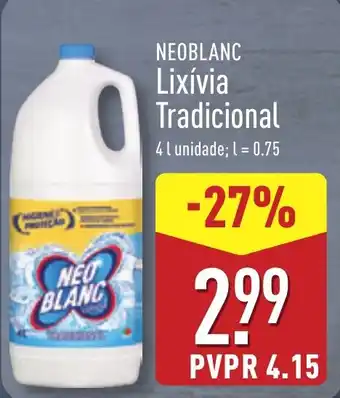 ALDI NEOBLANC Lixívia Tradicional promoção