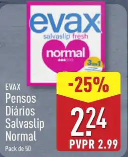 ALDI EVAX Pensos Diários Salvaslip Normal promoção