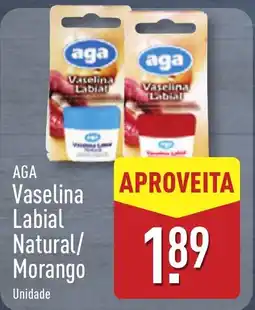 ALDI AGA Vaselina Labial Natural/ Morango promoção