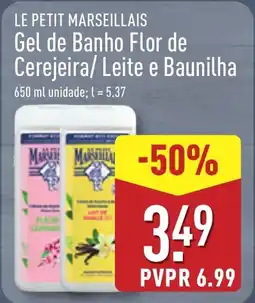 ALDI LE PETIT MARSEILLAIS Gel de Banho Flor de Cerejeira/ Leite e Baunilha promoção