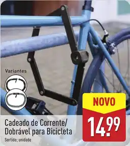 ALDI Cadeado de corrente/ dobrável para bicicleta promoção
