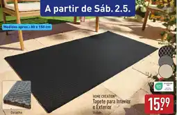 ALDI HOME CREATION Tapete para Interior e Exterior promoção