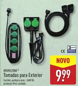 ALDI WORKZONE Tomadas para Exterior promoção