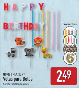 ALDI HOME CREATION Velas para Bolos promoção