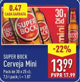 ALDI SUPER BOCK Cerveja Mini promoção