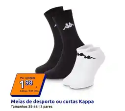 Action Meias de desporto ou curtas Kappa promoção