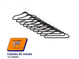 Action Cabides de veludo promoção