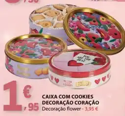 E.Leclerc Caixa com cookies decoração coração promoção