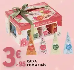 E.Leclerc Caixa com 4 chás promoção