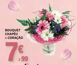 E.Leclerc Bouquet chapéu + coração promoção