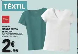 E.Leclerc T-shirt manga curta senhora promoção