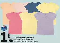 E.Leclerc T-shirt manga curta bebé menino/menina promoção