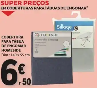 E.Leclerc Cobertura para tábua de engomar homeside promoção