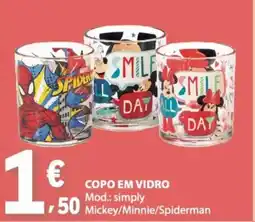 E.Leclerc Copo em vidro promoção