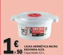 E.Leclerc Caixa hermética micro redonda alta promoção