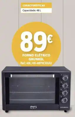 E.Leclerc Forno elétrico grunkel promoção