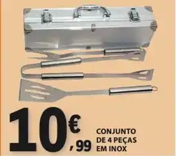 E.Leclerc Conjunto de 4 peças em inox promoção