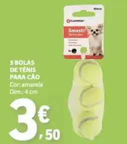 E.Leclerc 3 bolas de tenis para cao promoção
