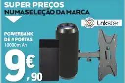 E.Leclerc Powerbank de 4 portas 10000m ah promoção