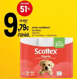 Intermarché Papel higiénico scottex promoção