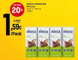 Intermarché Leite c/ chocolate mimosa promoção