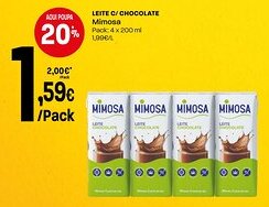 Intermarché Leite c/ chocolate mimosa promoção