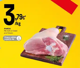 Intermarché Porco pá york c/ osso e c/ couro promoção